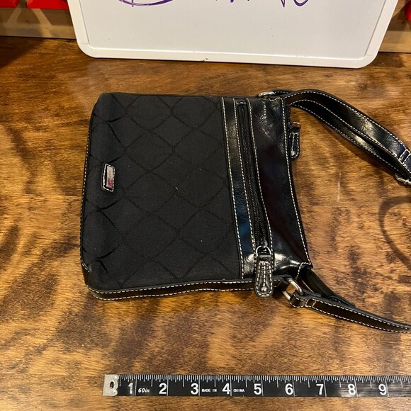 NINE WEST black Fabric Crossbody Purse - Picture 2 of 9